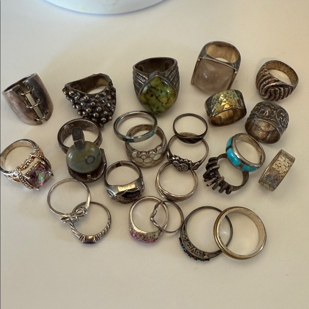 Sterling Silver Ring Mixed Lot